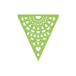 Parangolé - Cordão de Bandeirinhas Rendadas VERDE CLARO