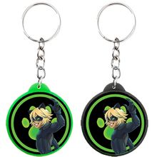 Festa Miraculous LadyBug - Chaveiro Plástico Especial Miraculous - Cat Noir