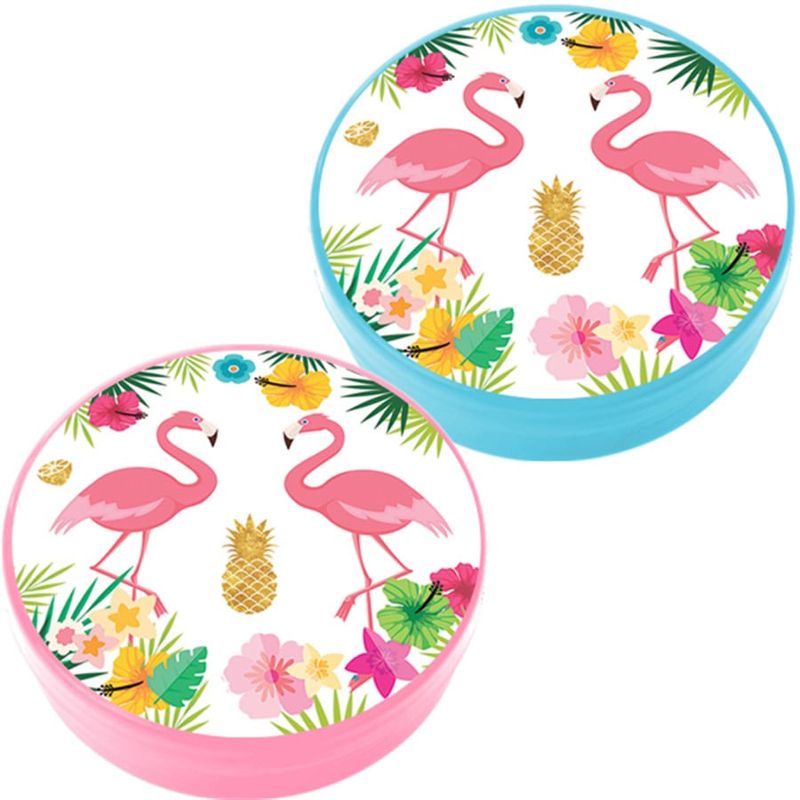 Latinha Plástica 5x1 Lembrancinha Flamingo BRANCO