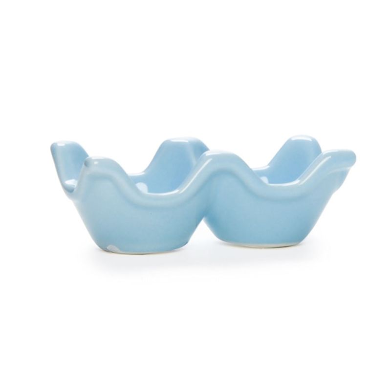 Guloseima - Suporte de Cerâmica para 02 Ovos Azul 3x20x15 - 1 Un