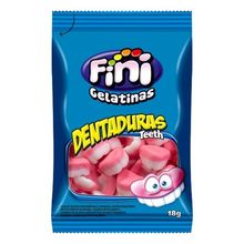 Bala de Gelatina Dentaduras Fini 15g - 12 Un