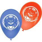 Festa Ursinho Marinheiro - Balão para Vareta Navy Ursinho Marinheiro - 25 Un