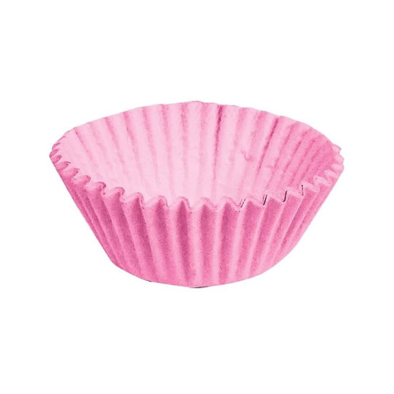 Forminha para Doces nº 1 Liso Rosa - 100 Un