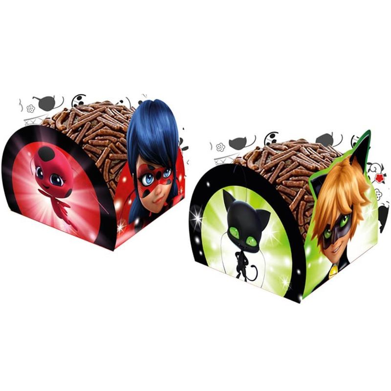 Kit 4 Copos Ladybug Miraculous p/ Festa Infantil Lembrança