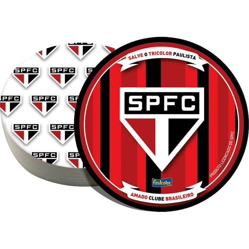 Festa Festa São Paulo FC - Bolacha Porta Copos São Paulo F.C. - 08 Un