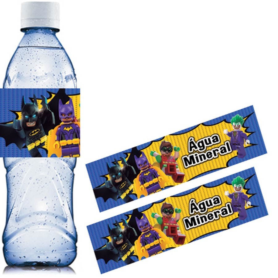 Lego Batman Water Bottle Labels 