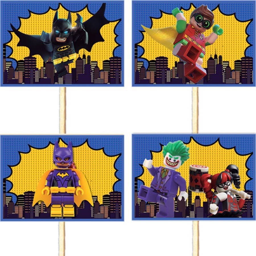 Etiquetas impermeáveis para baldes de pipoca Batman Lego :: flavoli.net -  Papelaria Personalizada :: Contato: (21…