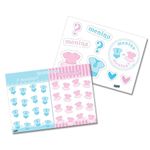 Kit Decorativo Cartonado Chá de Revelação Festcolor