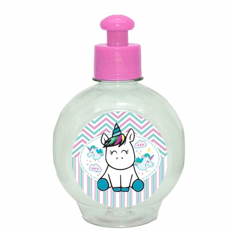Festa Unicórnio - Mini Cantil Squeeze Especial 250ml - Magia do Unicórnio