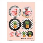 Flamingo Parangolé - Adesivos Decorativos 44 Un