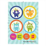 Monstros Parangolé - Adesivo Decorativo 44 Un