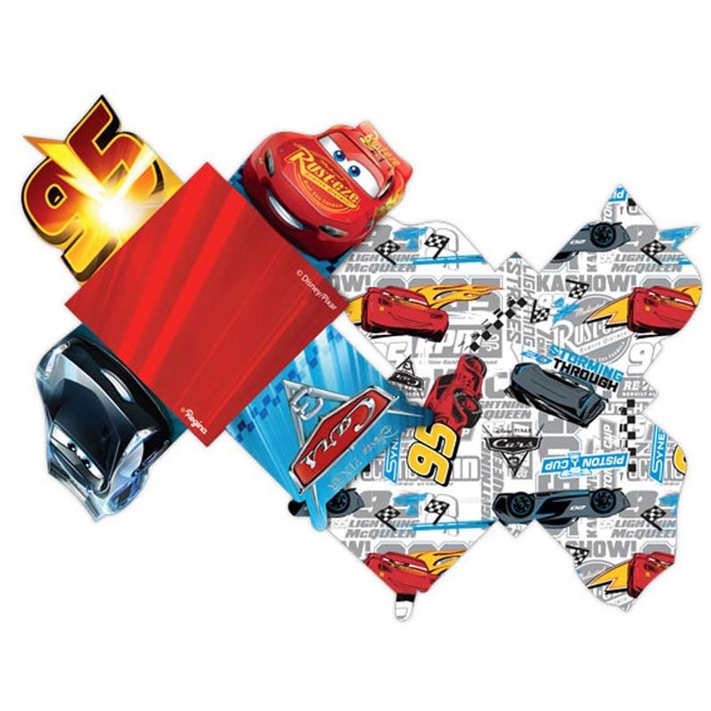 Festa Carros Disney - Porta-forminha Cars Disney 3 - 50 Un