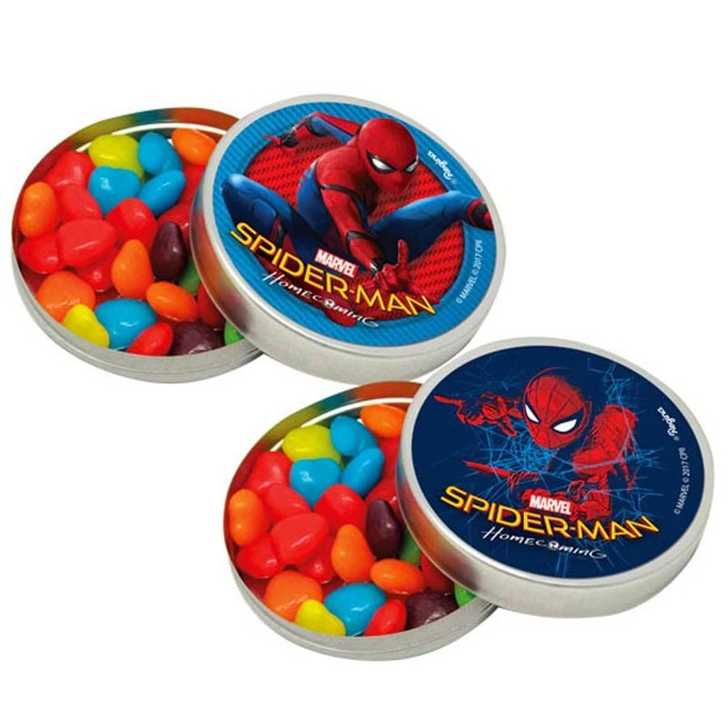 Festa Homem Aranha - Adesivo Decorativo Redondo Spider-Man Home - 03 Cartelas