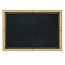 Painel Quadro Negro Lousa Cartonada - 4 Lâminas