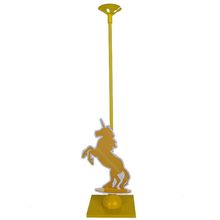 Festa Unicórnio - Enfeite de Mesa Porta Balão Unicórnio Ouro