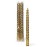 Velas em Kits Duas Velas Espiral Ouro