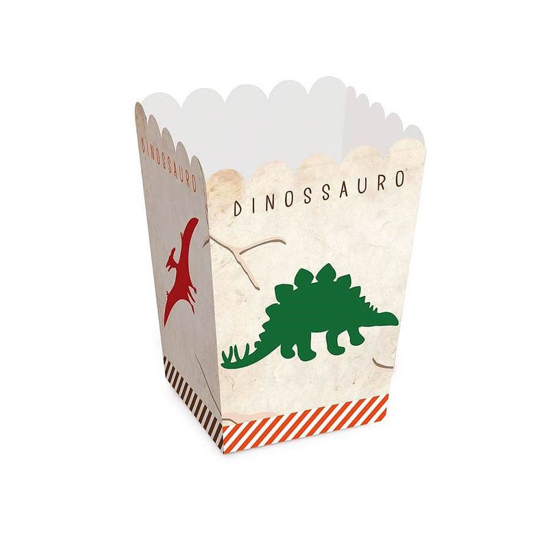 Festa Dinossauros - Caixa para Pipoca PP - 10 Un