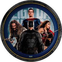 Festa Liga da Justiça - Prato Descartável Liga da Justiça o Filme - 08 Un