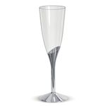 Taça Champagne 135ml Base Prata - 06 Un