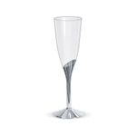 Taça Champagne 135ml Base Prata - 06 Un