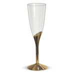 Taça Champagne 135ml Base Dourada - 06 Un