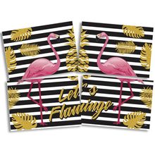 Painel Gigante Cartonado Let's Flamingo