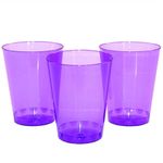 Copo Plástico 200ml Elegance Neon Lilás - 10 Un