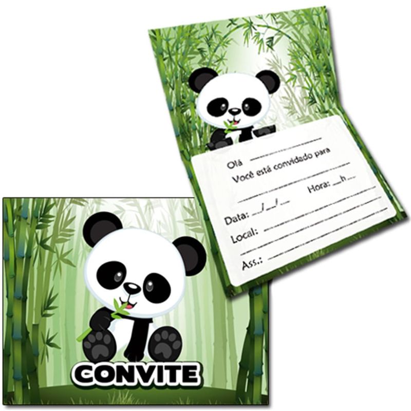Festa Panda - Convite Especial Panda - 08 Un