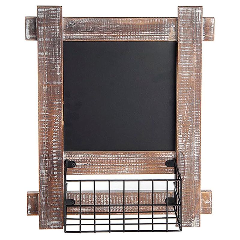 Lousa Quadrada com Cestinha para Decoração (30,5x38cm)
