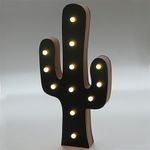 Luminária Importada Cactos de LED e MDF (30cm)