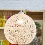 Luminária Rendada em Crochê - 110w - Branca