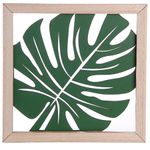 Quadro Folha Verde para Decoração