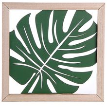 Quadro Folha Verde para Decoração