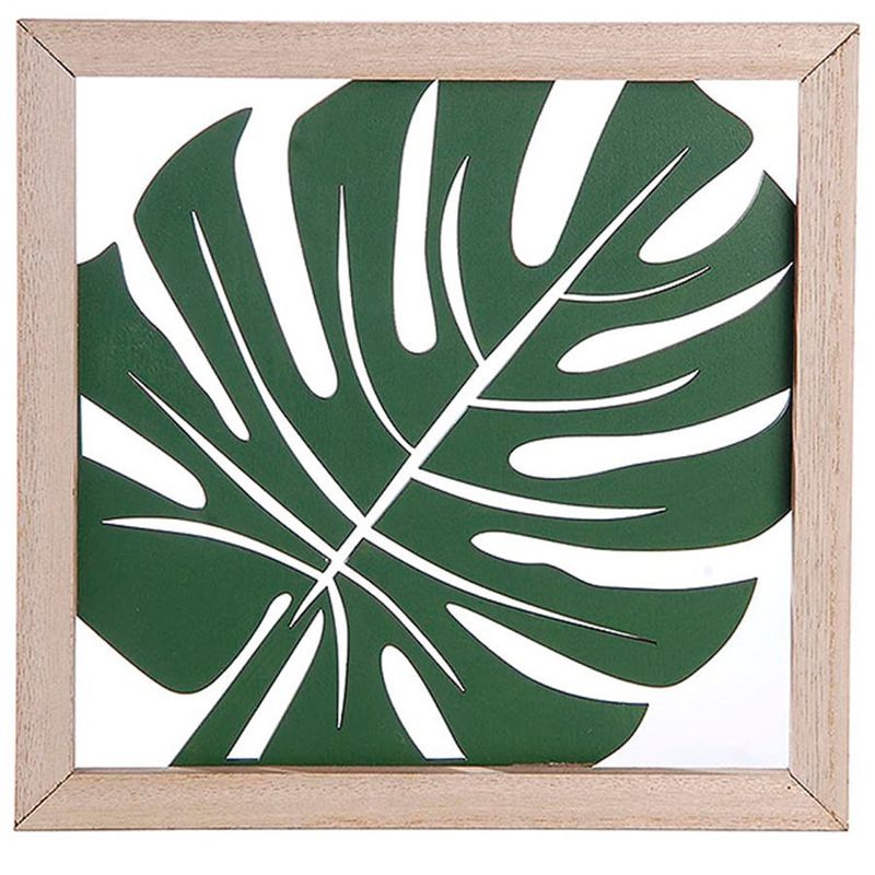 Quadro Folha Verde para Decoração