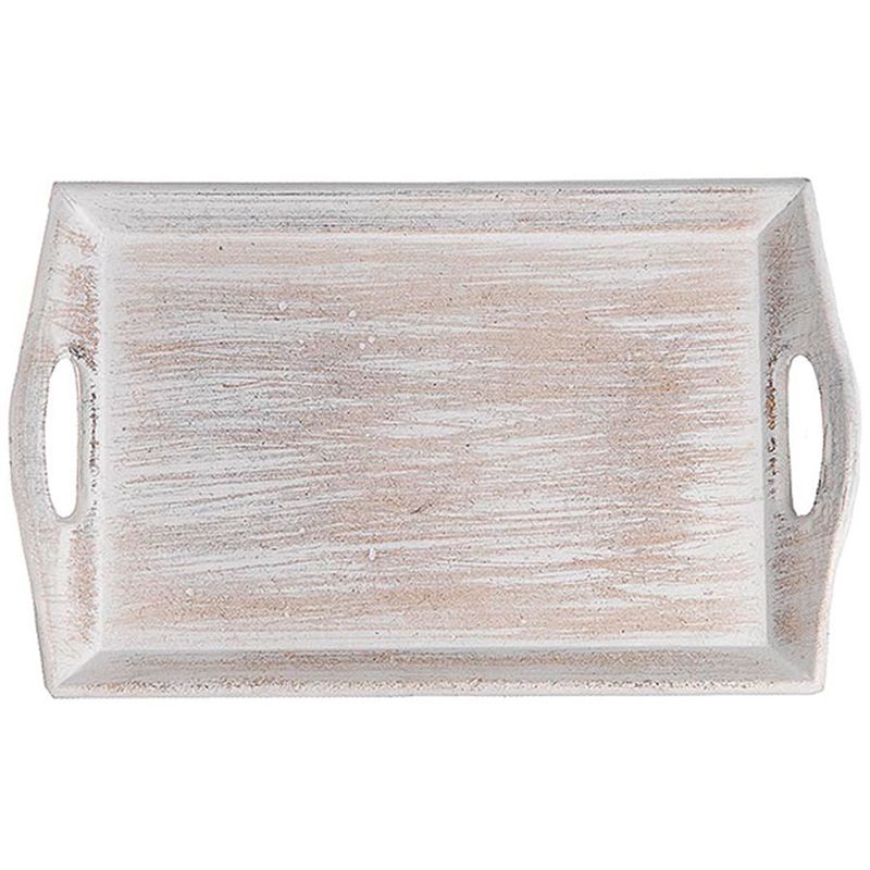 Bandeja Decorativa em MDF - Design Natural - 26,5 x 16,5 cm