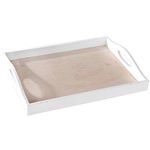 Bandeja Decorativa em MDF - Branca Reta (30x22cm)