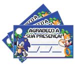 Festa Sonic - Tags com Furo Sonic - 15 Un