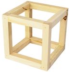 Suporte Cubo de Pinus para Decoração