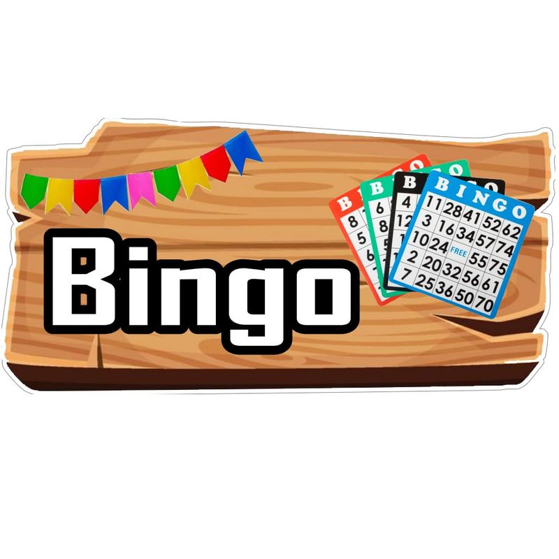 Arraiá Junino - Placa de Sinalização Bingo
