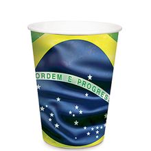 Brasil - Copo de Papel 240ml 08 Un