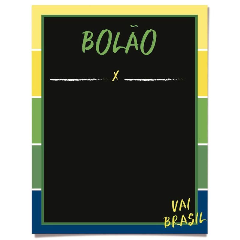 Brasil - Kit Cartaz Bolão 02 Un
