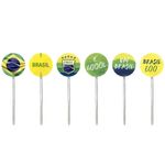 Brasil - Pick Decorativo 12 Un