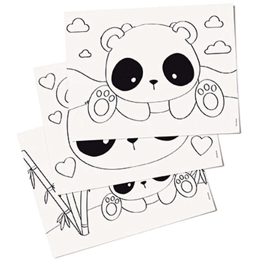 desenhos para colorir panda da luluca