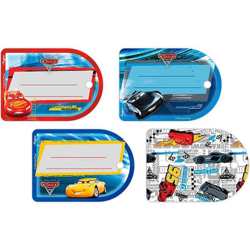 Festa Carros Disney - Tag com Cordão Cars Disney 3 - 08 Un