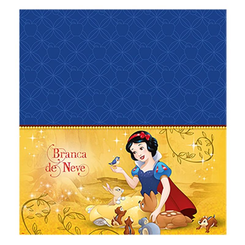 Festa Branca de Neve - Toalha de Mesa Papel Branca de Neve Clássica