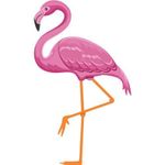 Painel em E.V.A. Flamingo Modelo 02 (45x26cm)