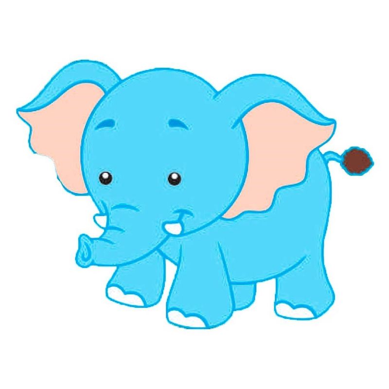 Festa Floresta - Painel em E.V.A. Floresta e Safari - Elefante (75x56,5cm)