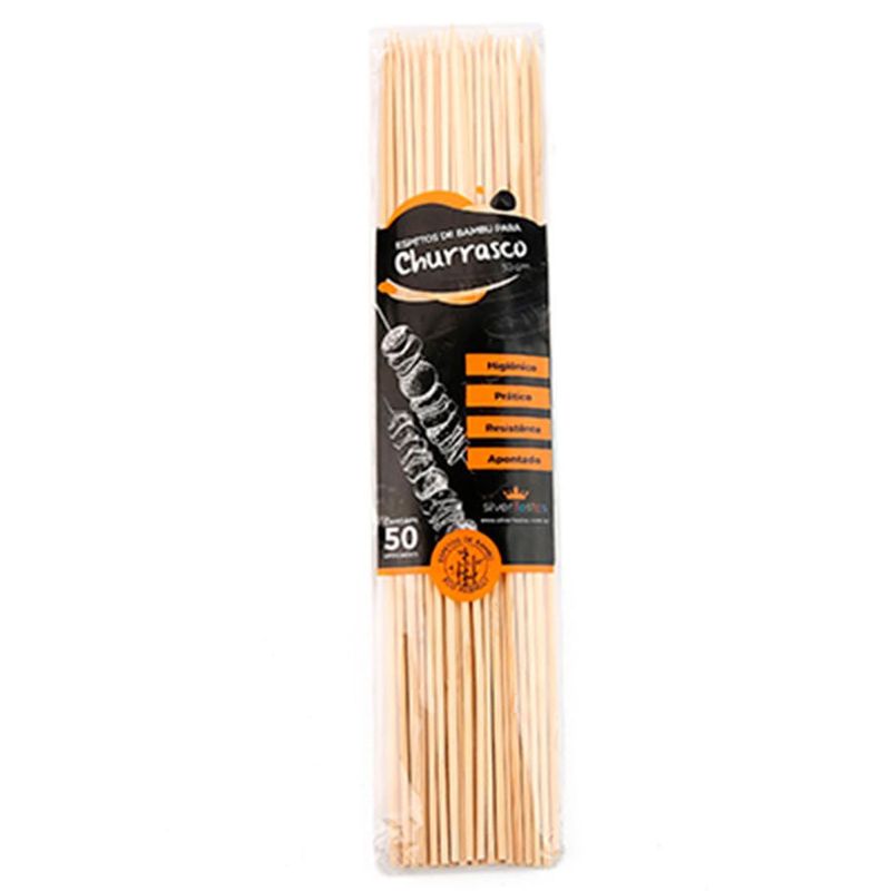 Espeto de Bambu para Churrasco (30cm) 50 Un