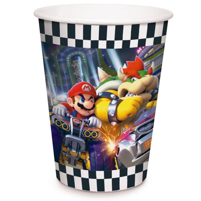 Festa Mario Kart - Copo de Papel 240ml 08 Un