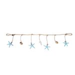 Corda Decorativa Natural com Conchas e Estrelas Do Mar